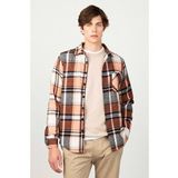 Tudors Slim Fit Kareli Tek Cepli Oduncu Erkek Gömlek