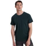 TUDORS Slim Fit Pamuklu Bisiklet Yaka T-Shirt Koyu Yeşil, XXL, TS210001-11, Koyu Yeşil, Erkek