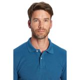 TUDORS Slim Fit Polo Yaka T-shirt Pamuklu Pike Kumaş, S, TS240019, Petrol, Erkek