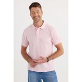 TUDORS Slim Fit Polo Yaka T-shirt Pamuklu Pike Kumaş, XXL, TS240019-DM, Pembe, Erkek
