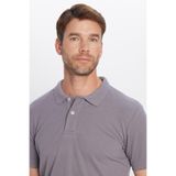 TUDORS Slim Fit Polo Yaka T-shirt Pamuklu Yumuşak Doku Nefes Alan Kumaş, XL, TS240019, Gri2, Erkek