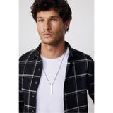 Tudors Slim Fit Uzun Kollu Dar Kesim Cepli Kareli Kışlık Oduncu Erkek Gömlek,Multi L