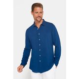 Tudors Slim Fit Uzun Kollu Dar Kesim Dökümlü Viskon Şık Erkek Lacivert Gömlek