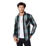 Tudors Slim Fit Uzun Kollu Kareli Çift Cepli Kışlık Oduncu Erkek Gömlek,Multi S 2007004163289