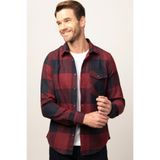 Tudors Slim Fit Uzun Kollu Kışlık Oduncu Ekoseli Erkek Gömlek