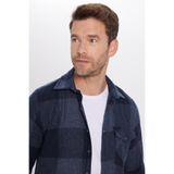 TUDORS Slim Fit Uzun Kollu Kışlık Oduncu Ekoseli Gömlek, S, DR230018-910, Multi, Erkek