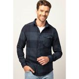 Tudors Slim Fit Uzun Kollu Kışlık Oduncu Ekoseli Unisex Gömlek - Multicolor