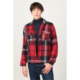 Tudors Slim Fit Uzun Kollu Kışlık Oduncu Erkek Bordo Gömlek