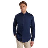 TUDORS Slim Fit Uzun Kollu Koton Saten Premium Gömlek, XXL, DR220025-LC2, Lacivert, Erkek