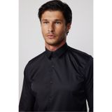 TUDORS Slim Fit Uzun Kollu Likralı Düz Stretch Gömlek, DR230055-02