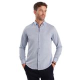 TUDORS Slim Fit Uzun Kollu Pamuklu Oxford Gömlek, S, DR17132-138, Açık Mavi, Erkek