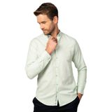 TUDORS Slim Fit Uzun Kollu Pamuklu Oxford Gömlek, XL, DR220009-502, Mint, Erkek