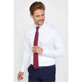 TUDORS Slim Fit Uzun Kollu Yüksek Yaka Premium Cotton Saten Gömlek, DR220068-01