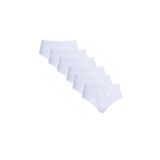 TUDORS Slip Külot 6'lı Paket%100 Pamuk İç Çamaşırı, 3XL, Slip Külot, Beyaz, erkek
