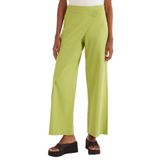 TUDORS Standart Fit Geniş Paça Double Pantolon, S, PN250020, Yeşil, Kadın
