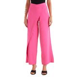 TUDORS Standart Fit Geniş Paça Fuşya Double Pantolon, M, PN250020, Fushya, Kadın