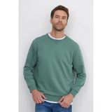 TUDORS Sweatshirt Relax Fit Bisiklet Yaka Açık Yeşil, S, SW230001-01, Açık Yeşil, erkek