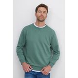 TUDORS Sweatshirt Relax Fit Rahat Kesim Bisiklet Yaka Açık Yeşil, XL, SW230001-01, Açık Yeşil, erkek