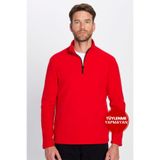 TUDORS Unisex Dik Yaka Polar Sweatshirt, L, SW230004, Kırmızı, Erkek