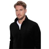 TUDORS Unisex Dik Yaka Polar Sweatshirt, XL, SW230004, Siyah, Erkek