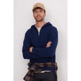 TUDORS Unisex Kapüşonlu Yarım Fermuarlı Relax Fit Sweatshirt, M, SW250001, Lacivert, üniseks-yetişkin