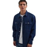 TUDORS Unisex Oversize Denim Ceket, M, OS220021-652, Lacivert, Erkek