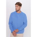 TUDORS Unisex Oversize Sweatshirt Bisiklet Yaka Pamuklu, S, SW240004-01, Petrol, üniseks-yetişkin