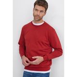 Tudors Unisex Relax Fit Rahat Kesim %100 Pamuk 3 İplik Basic Kiremit Bisiklet Yaka Sweatshirt