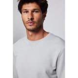 Tudors Unisex Relax Fit Rahat Kesim %100 Pamuk 3 İplik Basic Taş Renk Bisiklet Yaka Sweatshirt