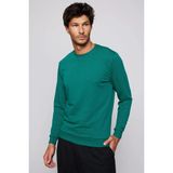 Tudors Unisex Relax Fit Rahat Kesim %100 Pamuk 3 İplik Basic Yeşil Bisiklet Yaka Sweatshirt - Avcı Yeşili