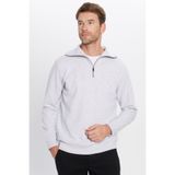 TUDORS Unisex Relax Fit Yarım Fermuarlı Sweatshirt, XL, SW240006-84, Gri, üniseks-yetişkin
