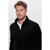 TUDORS Unisex Standart Fit Polar Sweatshirt, M, SW230004, Siyah, Erkek