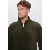TUDORS Unisex Standart Fit Polar Sweatshirt, XL, SW230004, Koyu Haki, Erkek