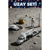 TUENGİ STORE 8 Parça Uzay Macerası Oyuncak Seti Diecast Metal Araçlar Astronot ve Aksesuarlı Uzay Seti