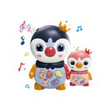 Tuengi Store Işıklı Müzikli Bebek Aktivite Oyuncağı Piyano Sevimli Penguen Müzikli Eğitici Oyuncak