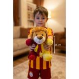 TUENGİ STORE Sarı Kırmızı Sevimli Aslan Peluş Oyuncak - 25 cm Aslan Peluş Taraftar Hediyesi