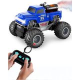 Tuengi Store Uzaktan Kumandalı Şarjlı Full Fonksiyon Off Road Araba Işıklı Spreyli Buhar Çıkaran Arazi Aracı - Mavi