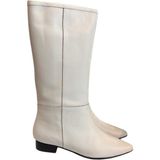 Tufan Shoes Ten Deri Kısa Boy Çizme - Bej