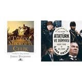 Tüfek Mikrop ve Çelik Dakikalar İçinde Atatürk ve Dünyası - Askeri Siyasi ve Özel Hayatı -2 Kitap Set