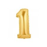 TÜFEKÇİOĞLU Gold Rakam 1 Folyo Balon 40 Inç 100 Cm