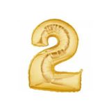 TÜFEKÇİOĞLU Gold Rakam 2 Folyo Balon 40 Inç 100 Cm
