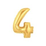 TÜFEKÇİOĞLU Gold Rakam 4 Folyo Balon 40 Inç 100 Cm