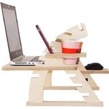 Tufetto Rappu Yükseklik Ayarlı Laptop Sehpası - Laptop Standı - Y: 75 cm D: 35 cm G: 100 cm - Meşe