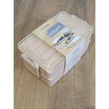 Tuffex Luno Kaliteli 600ML Lunch Box Yeni Koleksiyon 2 Katlı Yemek Kutusu Çatal Kaşık Dahil Sefer Tası - Yeşil