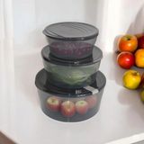 Tuffex Polo Kitchen Serisi Saklama Kabı 3'lü Set 1500 ml, 3000 ml, 5200 ml