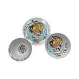Tuffex Sert Plastik Looney Tunes Baskılı Mama Tabağı - Kasesi 3'lü Set - Çok Renkli