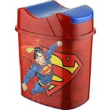 Tuffex Superman Lisanslı 5.5 Litre Hazneli Çocuk Odası Çöp Kovası