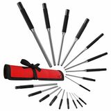 TuffMan Tools, Rulo Pin Punch Seti 9 parça Zanaatkar Alet Seti - Silah Alet Kiti Yapımı, Saat Tamir Takımı ve Alet Çantası ile Atış Piminin Çıkarılması için Harika Tırnak Zımbası