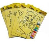Tüftürük 5 Ad. A4 Büyük Boy (Kız) Kum Boyama Seti ( Kız 5 Model 1'er Ad.) 995611