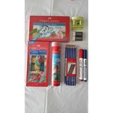 Tüftürük Faber Castell Kırtasiye Seti Kuru Boya - Pastel Boya - Sulu Boya